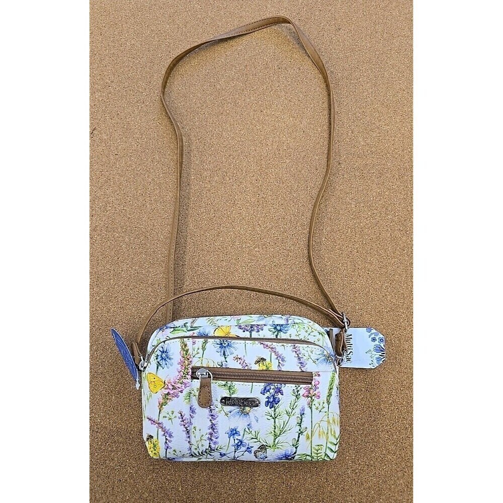 MultiSac Secret Garden Wht Crossbody Bag (B7)